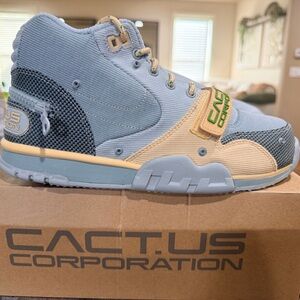 Nike Air Trainers 1 SP Travis Scott Grey Haze Sz 9 DR7515-011 w/storm covers box